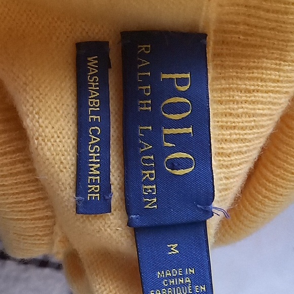 Polo by Ralph Lauren Yellow Turtleneck Sweater - Picture 4 of 4